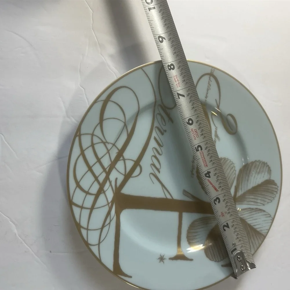 Williams-Sonoma Eternal Script Dessert Plate - Circa 2000 - Made in Japan - 7.5